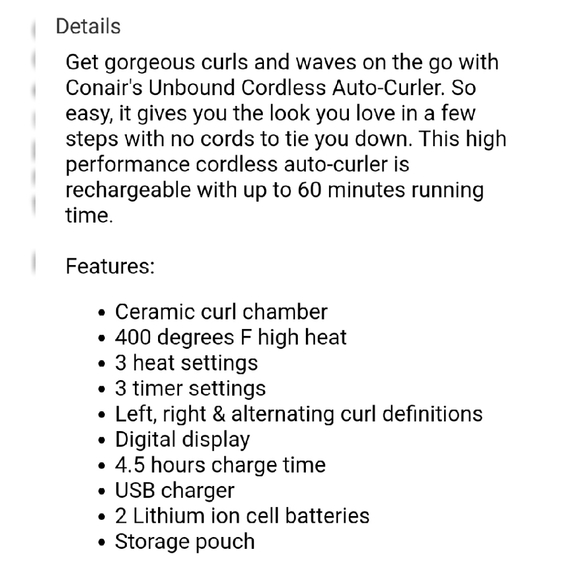 Conair Unbound Curler *NWB* - Picture 2 of 7